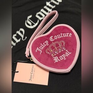 Juicy Couture Pink Heart-Shaped Pouch
